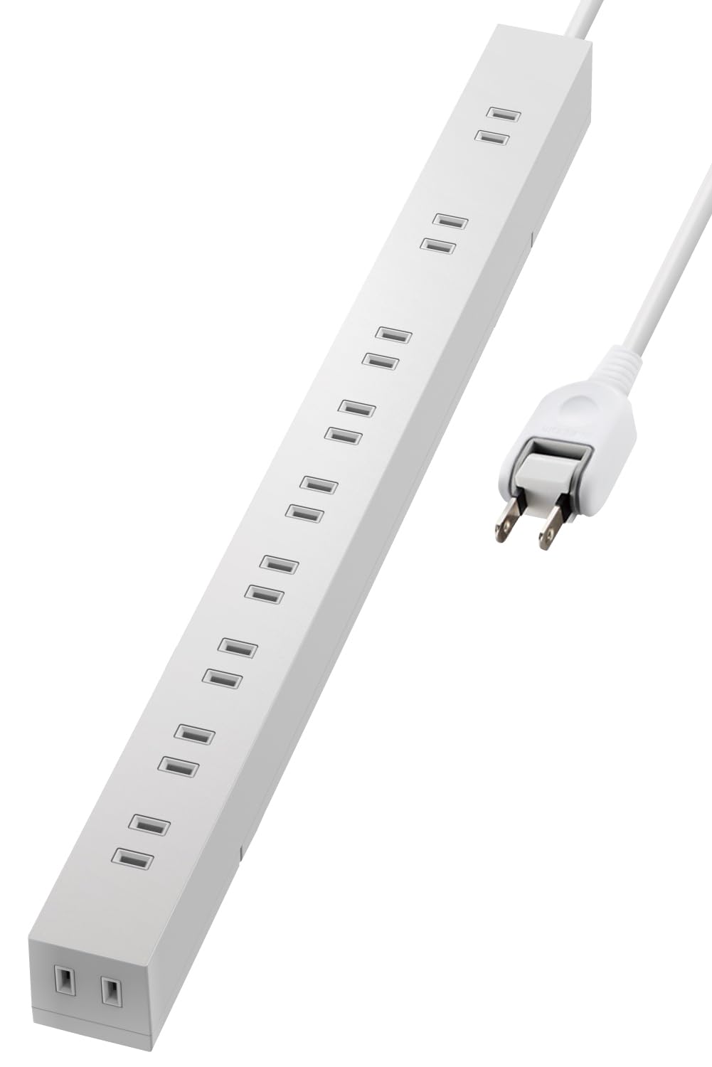 エレコム 電源タップ 雷ガード 10個口 3m ほこりシャッター 【 固定 ・吊下可能な回転パーツ付き】 ホワイト ECT-0103WH商品画像