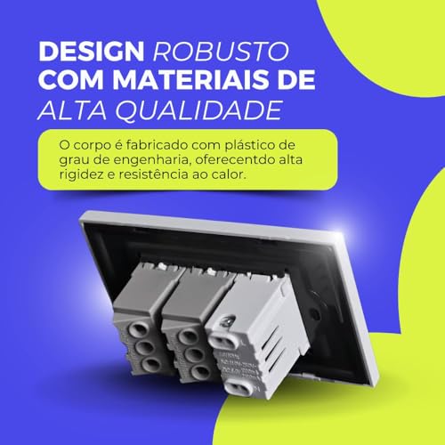 Tomada De Parede NBR 14136 Duo Com Entradas USB/USB-C 127V/220V 10A Premium