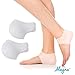 Silicone Gel Heel Protector - Plantar Fasciitis Soft Socks for Hard, Cracked, Dry Skin- One Pair- Moisturizing Protector by Alayna