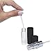 Refillable Perfume & Cologne Fine Mist Atomizers with Metallic Exterior & Glass Interior - 5ml Portable Travel Size - 3ml Squeeze Transfer Pipette Included (2 Pack, Black)