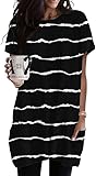 Poetsky Ladies Fashion Tunic Tops Versatile Striped