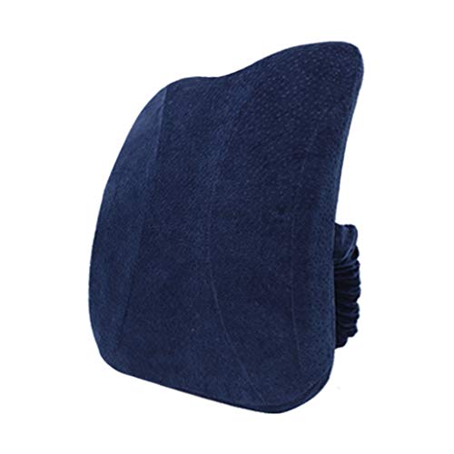 Lumbar Support for Office Car Chair, Memory Foam Lumbar Support Cushion Balanced Firmness Pain Relief Back Pillow