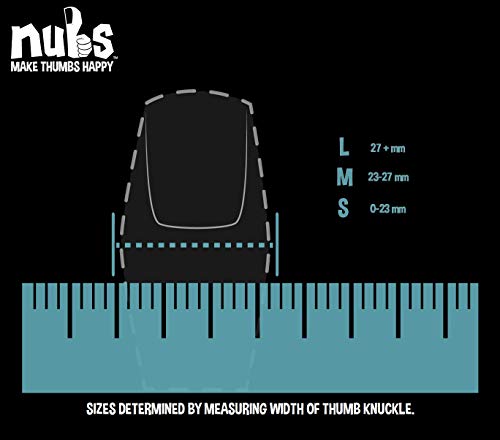 NUBS Thumb Protectors for Sax, Oboe, Clarinet and Woodwind, Padded Thumb Sleeve Rest Cushion with Added Compression - Protection From Painful Bruising and Blisters (Small) - Thumbnail 5