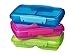 Sistema Lunch Collection Split Food Storage Containers, 1.5 Cup, Set of 3 in Assorted Colors