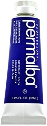 Weber Permalba 37-Ml Artist Oil Color, Indanthrone Blue
