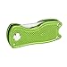 Mile High Life All Metal Foldable Golf Divot Tool with Pop-up Button & Magnetic Ball Marker, Golf Club Holder (Lime Green Fish)