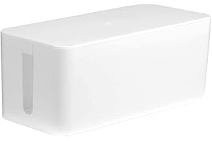 Powerking Cable Management Box, Cable Organizer for Hide and Conceal Power Strips and Electrical Cords,Cord Organizer Made fr