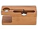 WOWO Apple Watch Stand,100% Natural Bamboo Wood. [Charging Dock]bamboo Wood Charger Station/dock /Cradle/ Holder-- for Apple Watch & All Iphone(4 4s 5 5s 6 Plus 6s SE) and Both 38mm and 42mm