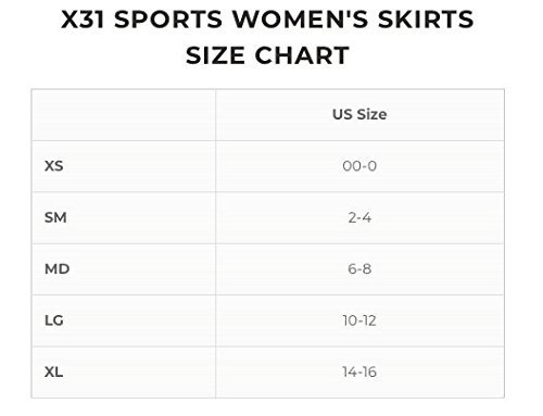 X31 Sports Running Skirt Tennis Skort with Shorts and Pockets (Turquoise, Large) - Thumbnail 4