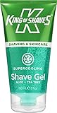 King of Shaves Alpha-Gel Cooling Menthol Shaving Gel - Aloe and Tea Tree, 5 O...