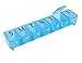 Apex 7-Day Ultra Bubble-Lok Pill Organizer (XL, Translucent Blue)