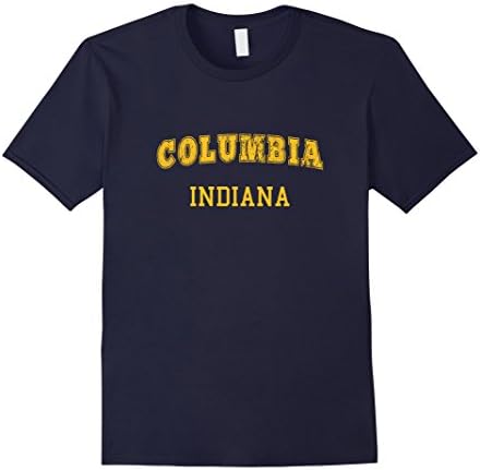 Mens Columbia Indiana T-Shirt Athletics Gym Sports Tee 3XL Navy
