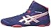 ASICS Men's Snapdown Wrestling Shoe, Navy/Silver/Red, 10.5 M US