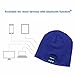 Momoday Bluetooth Music Soft Warm Beanie Hat Cap with Stereo Headphone Headset Speaker Wireless Mic Hands-free for Men Women Speaker Winter Outdoor Sport Best Gift (Blue)