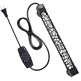 Hygger Submersible Aquarium Heater, Adjustable Fish Tank Heater Compact Reliable Betta Heater, Heat-Resistant Milky Quartz Made, with External Temp Controller, 50W/100W/300W, 7-60 Gallon (300W)