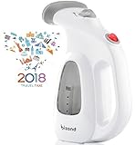 BIZOND Portable Garment Steamer for Clothes, Fabric - Iron Handheld, Safe Home and Travel (Gray)