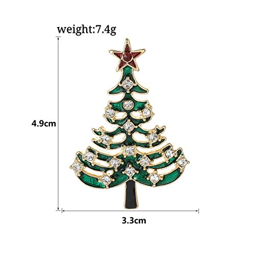 YSD Jewelry Christmas Brooch Pins Set Holiday Brooch Christmas Tree Snowman Xmas Pin Lot Party Favor Christmas Brooch Pin Set Gifts