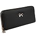 BaoLan Womens Wallet Clutch Bowknot Leather Wallets Card Holder Case Long Ladies Purse Wallet for Women Black