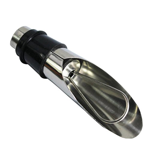 Kemilove Liquor Spirit Pourer Flow Wine Bottle Pour Spout Stopper Stainless Steel Cap