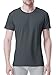 DAVID ARCHY Men's Undershirt Bamboo Rayon Moisture-Wicking T-Shirts Stretch Crewneck Tees for Men, 3-Pack (XL, Black/Dark Gray/Light Gray)