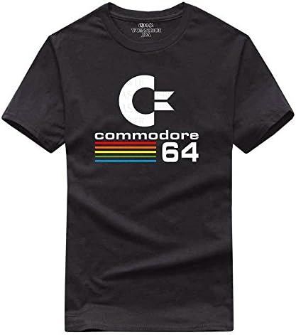 2017 Summer Commodore 64 T Shirts C64 SID Amiga Retro 8-bit Ultra Cool Design Vinyl T-shirt Mens Clothing With Short Sleeve (XL, black)