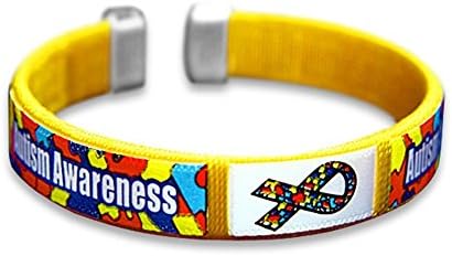 Children's Autism Awareness Bangle Bracelet (wholesale pack - 25 bracelets)