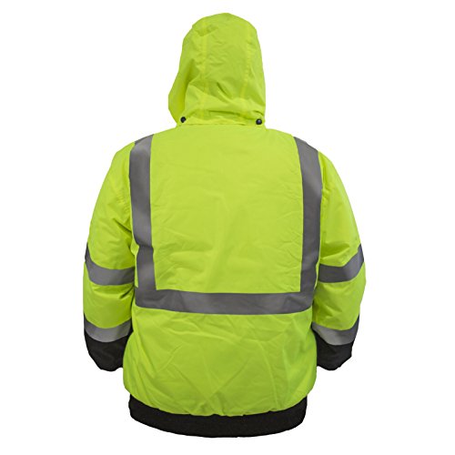 Hi Is Jackets ANSI Class 3 High Visibility Bomber Jacket - Waterproof ...