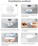 Peasur 30CM LED Ceiling Light 24W RGB Backlight Remote 3000-6500K Flush Round view 10