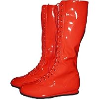 MyPartyShirt Red Adult Wrestling Boots-Adult XL