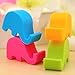 Mziart 5Pcs Lovely Cartoon Mini Elephant Shaped Smart Phone Cellphone Stand Holder Mount for Apple iPhone 6 6S Plus 5S 4S iPad 2 3 4 Air Mini Retina Tablet Samsung Galaxy Note HTC Nexus(Multicolor)