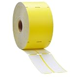 Yellow Direct Thermal Consignment Style Tags