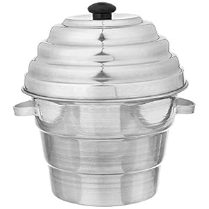 Aluminium Idli Maker Cooker with 4 Plates+ 3 Plates Steamers (2 Dhokla Plate + 1 Patra Plate) Pizza Maker