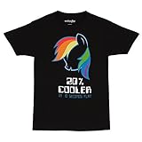 My Little Pony 20% Cooler Adult T-Shirt-Black (Small)