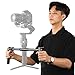 Dazzne Ronin S Dual Handle Grip Ronin SC Extended Handle Grip Applicable for Ronin SC/Ronin S/MOZA Air 2 Gimbal Stabilize