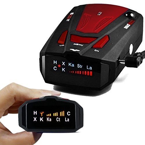 Radar Detector, Voice Alert and Car Speed Alarm System with 360 Degree Detection, City/Highway Mode Radar Detectors for Cars