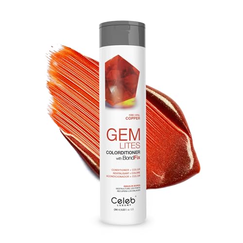 Celeb Luxury Color Depositing Conditioner - Color Refresher with Bondfix Bond Rebuilder, Viral and Gem Lites, Pairs with Colorwash