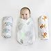Muslin Baby Swaddle Blankets Organic Cotton Baby Receiving Blanket Swaddling Gift Set - 3 Pack - Extra Large 48