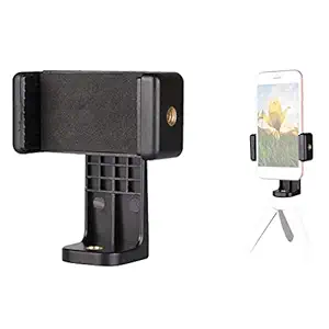 HIFFIN Universal 360� Rotating Vertical Mobile Tripod Monopod Mount Supports Width Upto 2.3-4.1 Inches Smartphones Mobile Phone Tripod Mount 360 Rotation