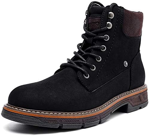 Amazon.com | Men's Leather High Top Motorcycle Combat Boots