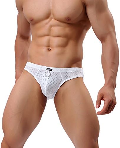 Adviter Men's Mesh Stretch Bulge Pouch Underwear Sexy Thong G-String White Tag XXL