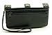 ZZYBIA® Black and White Crossbody/Wristlet Clutch 2 way Coin Zip Mobile Case Wallet Card Holder with Detechable Long Chain For most smartphones up to 6.5