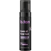 b.tan Violet Self Tanner Mousse - 1 Hour Express, Bronzing Fake Tan Foam | Love at First Tan, Moisturizing, Streak-Free Fake Tanning Foam, Instant Sunless Ultra Dark Bronze Glow