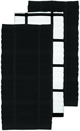 All-Clad Textiles 100 Percent Combed Cotton Soft and Durable 3 Piece Woven Solid Kitchen Towel