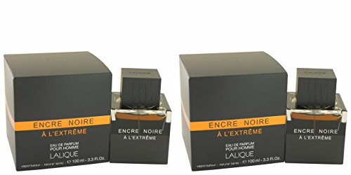 Laliquë Encrë Nöire A L'extrëme Colögne For Men 3.3 oz Eau De Parfum Spray (2PCS)