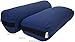 Bean Products Yoga Bolster - Handcrafted in The USA with Eco Friendly Materials - Studio Grade Support Cushion That Elevates Your Practice & Lasts Longer - Rectangle, Cotton Medium Blue