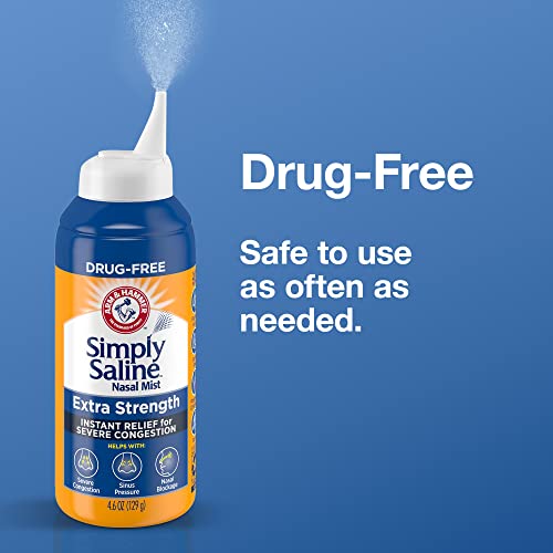Arm & Hammer Simply Saline Extra Strength Nasal Mist 4.6oz, Hypertonic