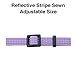 Pawtitas Pet Reflective Cat Collar with Safety Buckle and Bell Purple Orchid