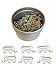 Butler in the Home Animal Elephant Shaped Paper Clips 50 Count in Silver Tin and Silver Gift Box Great for Paper Clip Collectors or Zoo Animal Lovers (Silver Metal)