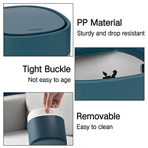 Countertop Trash Can,Mini Garbage Can with Lid,Desktop Trash Bin,Tiny