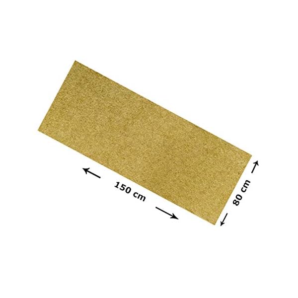 pemmiproducts Nagerteppich 100% Hanf, 150 x 80 cm ca. 5 mm dick, 3er Pack, Nagermatte, Hanfmatte fÃ¼r Kaninchen,Meerschweinchen, Nager,Hemp mat – Bild 5